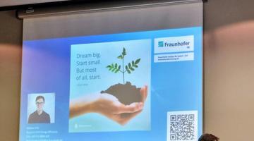 Markus Fritz presenting at ECEEE