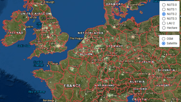 A screenshot from the Hotmaps Tool