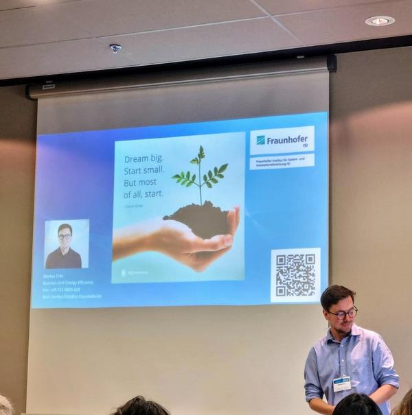 Markus Fritz presenting at ECEEE