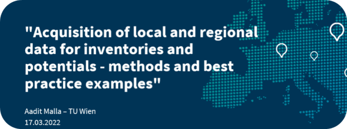 Acquisition of a local and regional data for inventories and potentials – methods and best practice examples