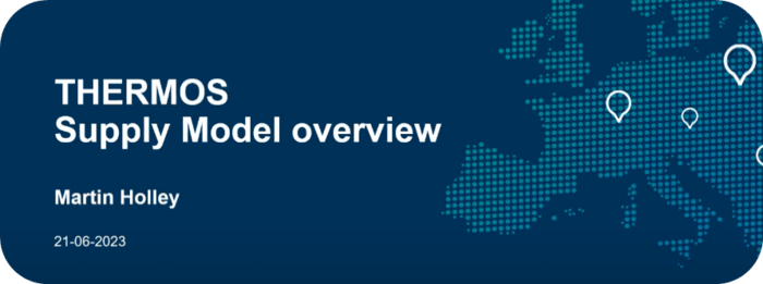 Demonstration of THERMOS supply model 