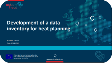 Development of a data inventory for heat planning