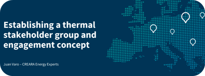 Establishing a thermal stakeholder group and engagement concept