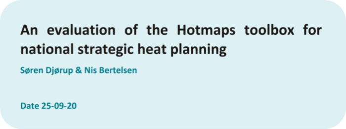 An evaluation of the Hotmaps toolbox for national strategic heat planning