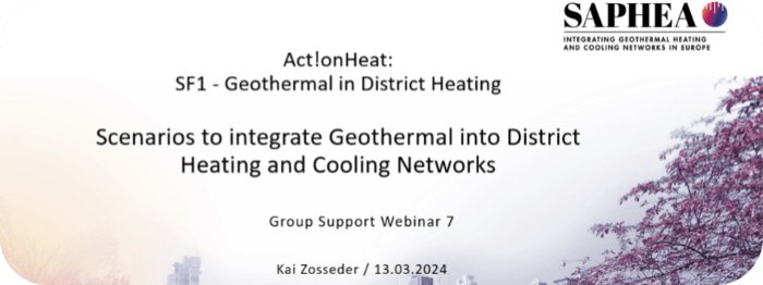 Scenarios to integrate Geothermal into District Heating and Cooling Networks