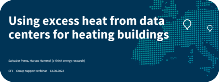 Using excess heat from data centers for heating buildings
